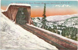 I2095 Snowsheds In The Sierra Nevada Mountains - Ogden Route - Train Treno / Non Viaggiata - Andere & Zonder Classificatie