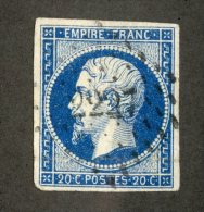 3238  France 1854  Mi.#13  (o)  Scott #15  Offers Welcome! - 1852 Louis-Napoléon