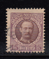 Danish West Indies Used Scott #45 15b Frederik VIII - Dänische Antillen (Westindien)