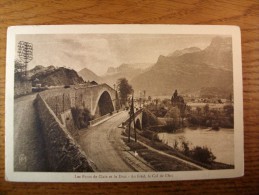 Carte Postale Les Ponts De Claix Et Le Drac Au Fond Le Col De L'Arc 1932 - Claix