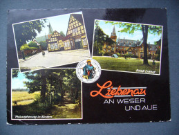 Germany: LIEBENAU (Kr. Nienburg) An Weser Und Aue - Schloß Eickhof, Philosophenweg Im Sündern - Posted 1968 - Nienburg