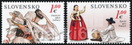 Slovakia - 2013 - Joint Issue With South Korea - 20 Years Of Diplomatic Relationships - Folklore - Mint Stamp Set - Ongebruikt