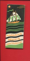 PARIS MAGASINS REUNIS MONTPARNASSE CALENDRIER POCHE 12 PAGES 1935 VOILIER - Tamaño Pequeño : 1921-40