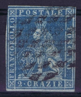 Toscana Sa Nr 5 Azzuro  Yv Nr 5  Used 1851 - Toscane