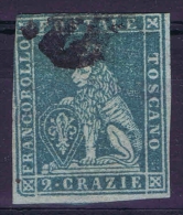 Toscana Sa Nr 5 Grey Blue  Yv Nr 5  Used 1851 - Tuscany