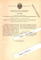 Original Patent - Robert Kruse In Stralsund In Mecklenburg , 1882 , Apparat Für Ärzte , Krankenhaus , Elektrik , Arzt !! - Stralsund