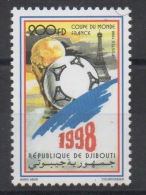 Djibouti Dschibuti 1998 Mi. 664 ** Neuf MNH FIFA World Cup WM Coupe Du Monde France Soccer Football Fussball RARE - Dschibuti (1977-...)