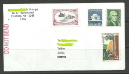 USA 2015 Cover To Estonia - Storia Postale