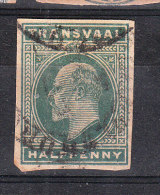 Transvaal   -   1902.  Valore  ½ D  Verde-grigio.  From Postcard - Transvaal (1870-1909)