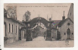 CERISIERS En Fête  Concours Agricole Du 10 Juillet 1910 - Porte Monumentale - Quartier Des écoles - Cerisiers