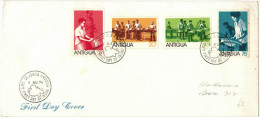 ANTIGUA - 1974 - Antiguan Steel Bands - FDC - 1960-1981 Autonomie Interne