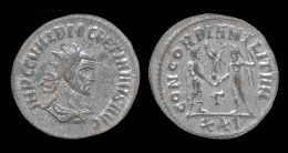 Diocletian Silvered Antoninianus Emperor Standing Right - La Tétrarchie (284 à 307)