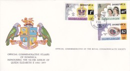 Dominica 1977 Queen Elizabeth Silver Jubilee FDC - Dominique (1978-...)