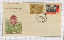 India 2015  RE-PRINTED By P&T  INA Netaji S.C. Bose 2v   FDC ON Glossy Post Card   # 60070  Inde  Ind - Covers & Documents