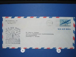 FFC First Flight 037 New York - Amsterdam 1946 - A212a (nr.Cat DVH) - 2c. 1941-1960 Lettres
