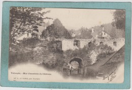 VALANGIN  -  MUR  D ' ENCEINTE  DU  CHATEAU   -  1902  -    CARTE  PRECURSEUR    - - Valangin