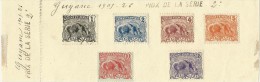 Feuillet Guyane 1905-1926 - Usados