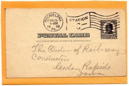 United States 1908 Card Mailed - 1901-20