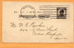 United States 1909 Card Mailed - 1901-20