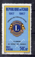 Sello Nº A-36 Tchad - Rotary, Lions Club