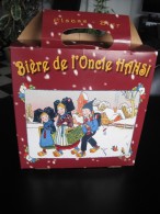 Carton D'emballage D'un Pack De 6 Bouteilles De Bière De Noël De L'Oncle Hansi (Brasserie De Saint-Pierre) - Otros & Sin Clasificación