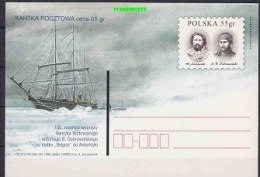 Poland 1998 Belgica / Antarctica Postal Stationery / Postcard Unused (19477) - Autres & Non Classés