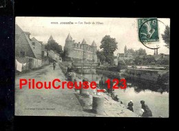 56 Morbihan - JOSSELIN - " Les Bords De L'Oust - Animation : Lavandières - Enfants à La Pêche " - Josselin