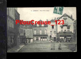 56 Morbihan - JOSSELIN - " Place Notre Dame - Animation - Enfants -Café De France " - Josselin