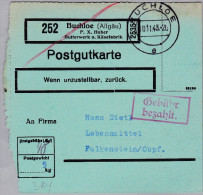 Heimat DE BAY BUCHLOE 1943-11-10 Auf Postgutkarte "Gebühr Bezahlt" Rot - Franking Machines (EMA)