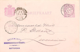 1893 Bk Van Rotterdam Naar ZEVENHUIZEN (kl.rond) Van 20 OCT 93 Met Particuliere Bijdruk - Brieven En Documenten