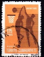 TURKEY 1974 Ball Games - 175k Basketball FU - Oblitérés