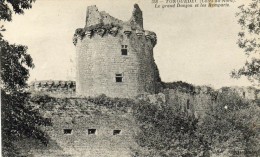 CPA- TONQUEDEC (22) - Le Grand Donjon Et Les Remparts - Tonquédec