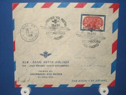 FFC First Flight 101 Luxemburg - Nice Frankrijk 1956 - A466d (nr.Cat DVH) - Lettres & Documents