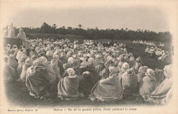 ETHNIQUES ET CULTURES - AFRIQUE DU NORD - ALGERIE -Fin De La Grande Prière, Mufti Prêchant Le Coran - Ed. MAURE à BISKRA - Africa