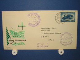 FFC First Flight 117 Amsterdam - Sofia Bulgarije 1956 - A478a (nr.Cat DVH) - Airmail