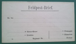 FELDPOST-BRIEF  Ca. 1870 - Autres & Non Classés