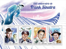 Guinea Bissau. 2015 Frank Sinatra. (113a) - Chanteurs