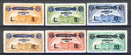 San Marino PA 1933 Crociera Zeppelin N. 11 - 16 MNH Eccezionale Freschezza Cat. € 800 - Luchtpost