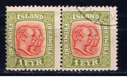 IS+ Island 1915 Mi 76 Könige (1 Briefmarke, 1 Stamp, 1 Timbre !!!) - Gebraucht