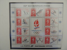 ALBERVILLE 92 : XVI émes  Jeux Olympiques D´hiver ( Plaquette Complète ) - Collectors
