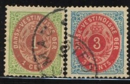 Danish Antilles. 1873. YT 5-6. - Denmark (West Indies)