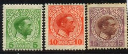 Danish Antilles. 1915. YT 44-46. - Denmark (West Indies)