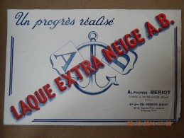 FIVES LILLE BUVARD LAQUE EXTRA NEIGE ALPHONSE BERIOT ANNEES 1960 - L