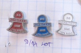 KOMBITEKS Bihac (Bosnia) Yugoslavia / Textile Industry - Knitwear And Garment Factory / LOT PINS - Lotes