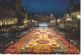 (BE446) BRUXELLES. GRAND PLACE. TAPIS DE FLEURS LA NUIT - Bruselas La Noche