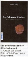 Helbig Krimi Das Schwarze Kabinett 2014 Neu ** 20€ Philatelistische Kriminalroman New Philatelic History Book Of Germany - Otros & Sin Clasificación