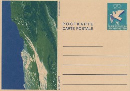 Postkarte - Carte Postale.  Liechtenstein.  A-3486 - Postwaardestukken