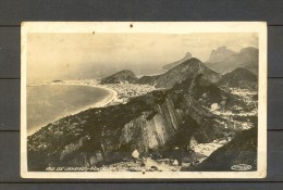 1928 BRASIL, RIO DE JANEIRO, PANORAMA DE COPACABANA, TARJETA POSTAL CIRCULADA - Copacabana