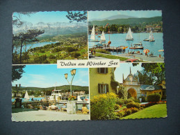 Austria: VELDEN  Am Wörther See - Ort Mit Mittagskögel, Segelschule, Schiffsanlegestelle, Promenade, Schloßhotel - 1980 - Velden