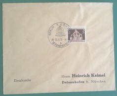 Enveloppe TP 1936 Oblitération BERLIN K. D. F. STADION XI. OLYMPIADE 10.8.36 - Verano 1936: Berlin
